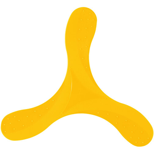 Bumerang 'Design' , gelb, PP, 23,50cm x 0,30cm x 23,50cm (Länge x Höhe x Breite), Bild 1