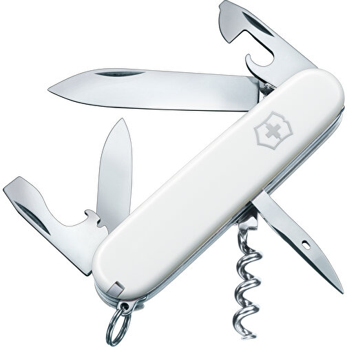 SPARTAN - Victorinox Schweizer Messer , Victorinox, weiß, hochlegierter, rostfreier Stahl, 9,10cm x 1,50cm x 2,65cm (Länge x Höhe x Breite), Bild 2
