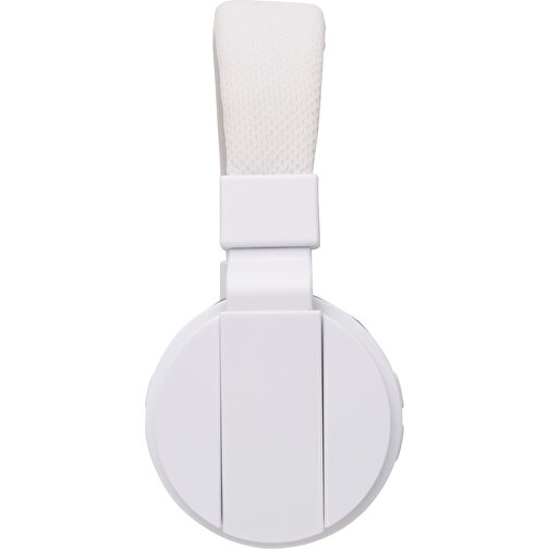 Faltbarer Wireless Kopfhörer, Weiß , weiß, ABS, 14,50cm x 17,50cm (Länge x Höhe), Bild 3