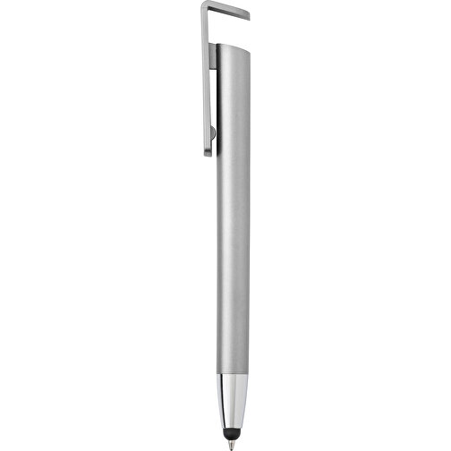 Kugelschreiber Aus ABS-Kunststoff Calvin , silber, ABS, Plastik, , Bild 1