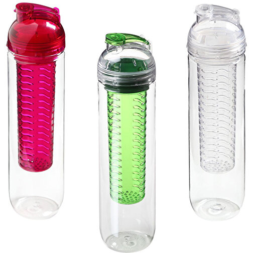 Trinkflasche 'Frutto' 0,8 L, Tritan , Transluzent/brombeere, Kunststoff, 28,00cm (Höhe), Bild 2