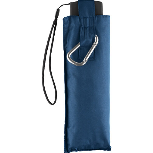 Mini-Taschenschirm SlimLite® Adventure , Fare, marine, 100% Extraleichter Polyester-Pongee, , Bild 3