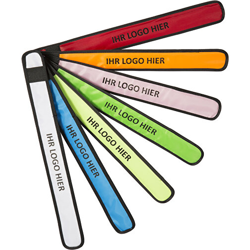 LED Snap Band , Promo Effects, rot, Polyester/Kunststoff, 35,00cm x 0,20cm x 4,00cm (Länge x Höhe x Breite), Bild 4