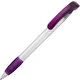 blanc givré / lilas prune