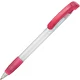 blanc givré / rose magenta