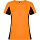 fluor orange / ensfarvet sort